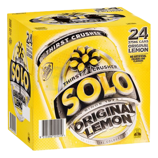 Solo Original Lemon 375ml Can Case of 24