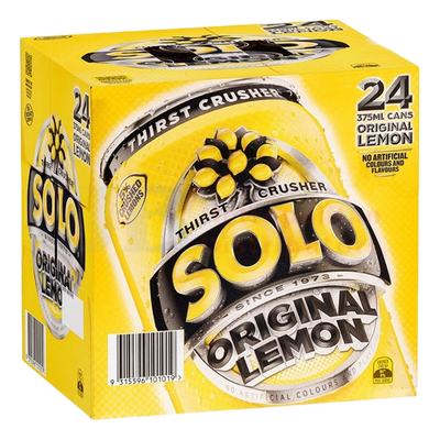 Solo Original Lemon 375ml Can Case of 24