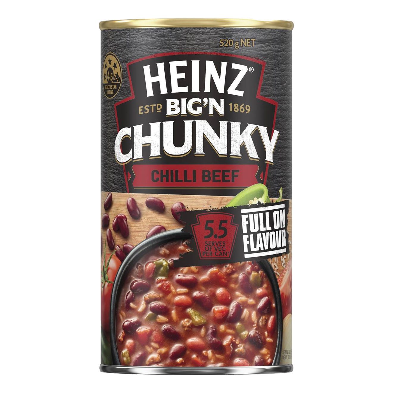 Heinz Big'N Chunky Chilli Beef 520g
