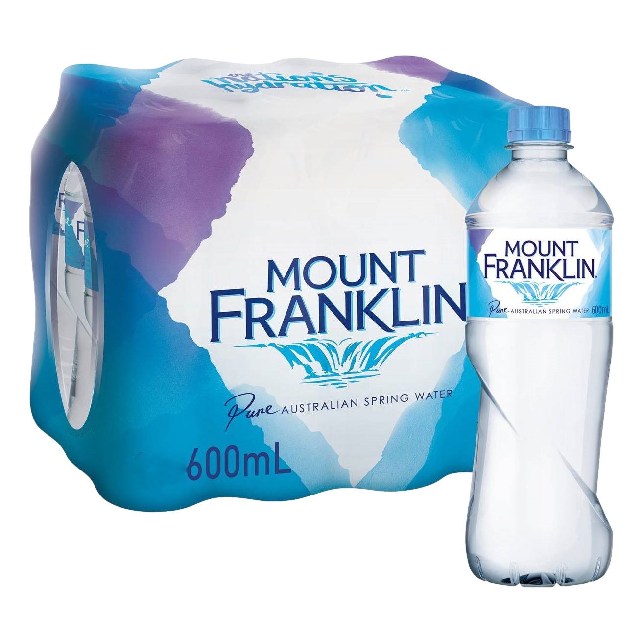 Mount Franklin Spring Water 600ml Bottle Case of 24