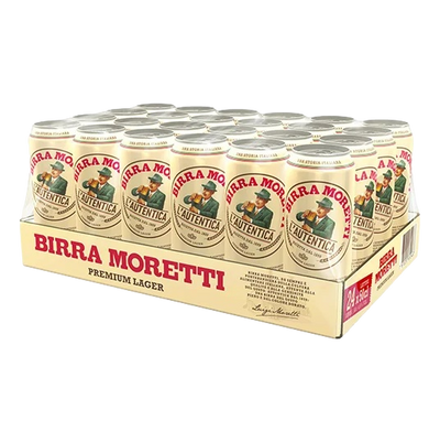 Birra Moretti Premium Lager 500ml Can Case of 24