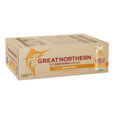 Great Northern Alcoholic Ginger Beer 375ml Can Case of 24