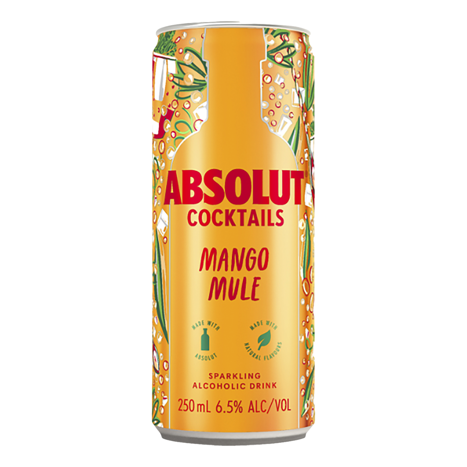 Absolut Cocktails Mango Mule 6.5% 250ml Can Single