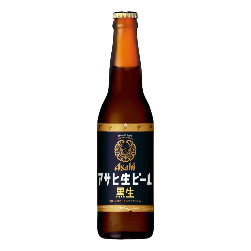Asahi Black Draft Munich Type Lager 334ml Bottle Single