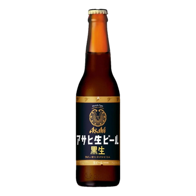 Asahi Black Draft Munich Type Lager 334ml Bottle 4 Pack