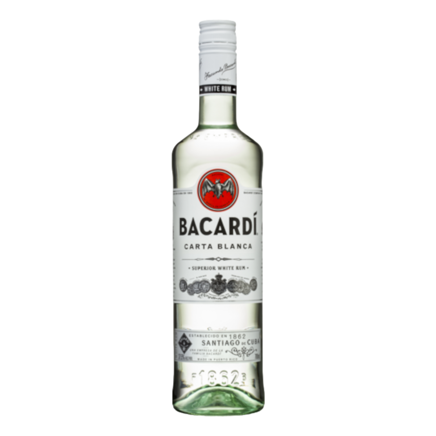 Bacardi Carta Blanca Rum 700ml - Camperdown Cellars