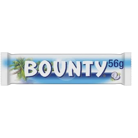 Bounty Coconut Milk Chocolate Bar 56g 2 Pack