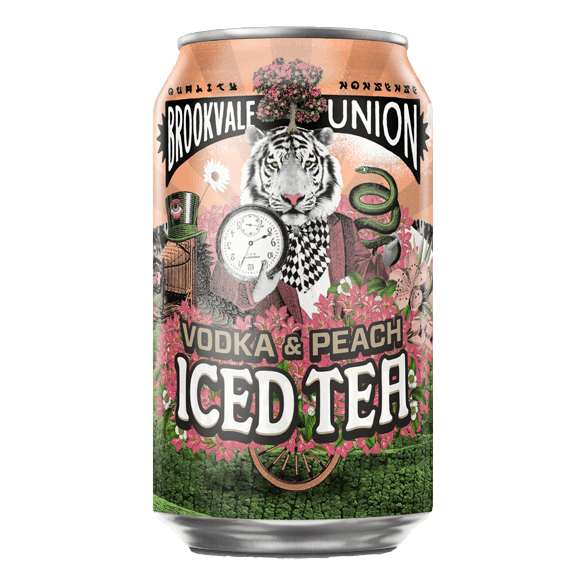 Brookvale Union Vodka & Peach Iced Tea 330ml Can Case of 24