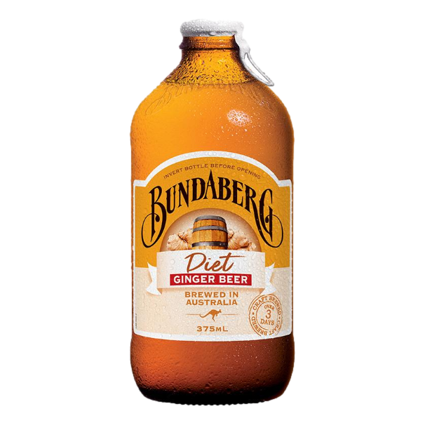 Bundaberg Diet Ginger Beer 375ml Bottle Single
