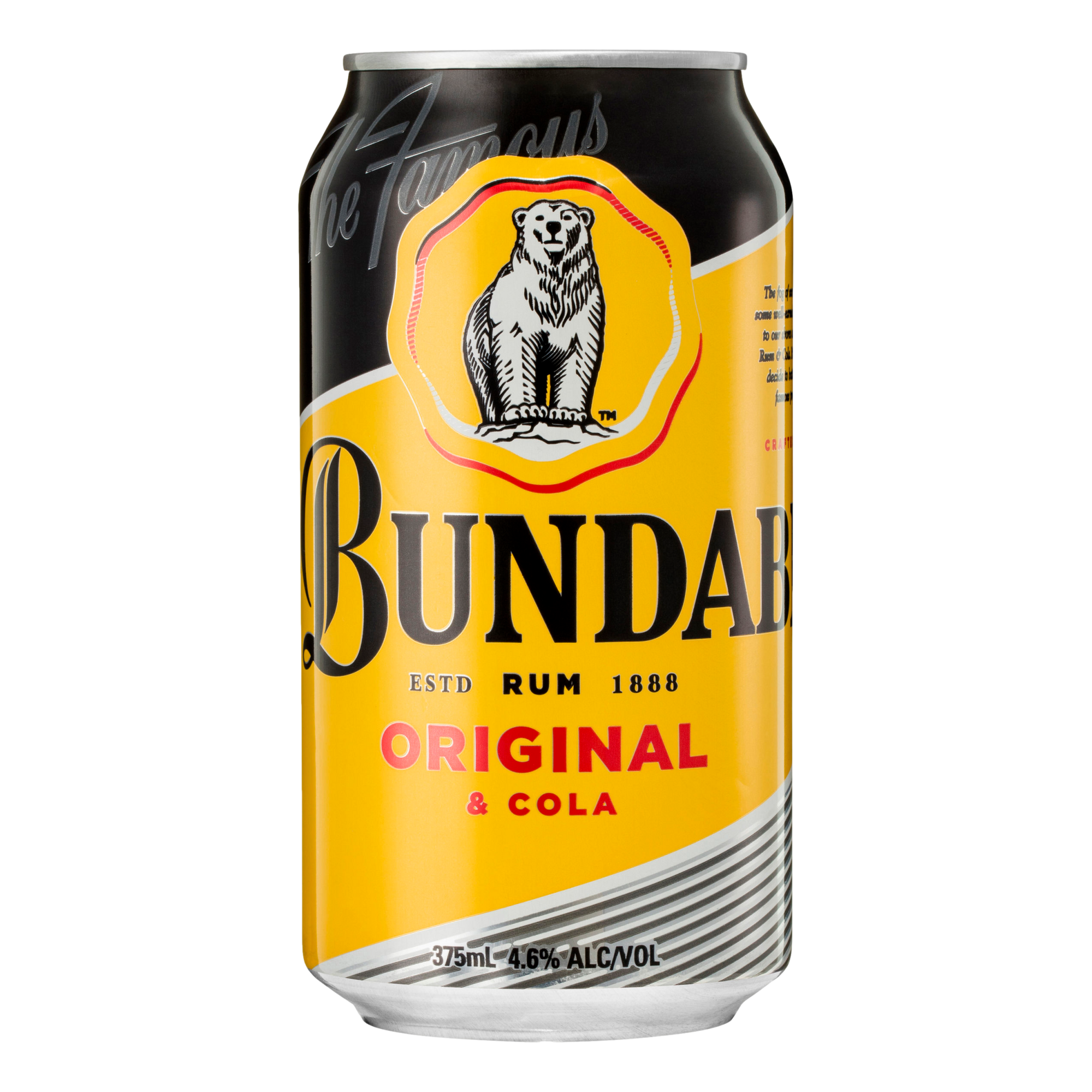 Bundaberg Original UP Rum & Cola 375ml Can Single