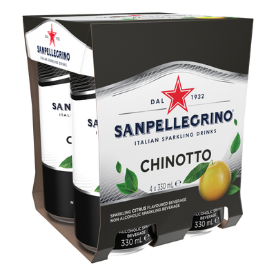 San Pellegrino Chinotto 330ml Can 4 Pack