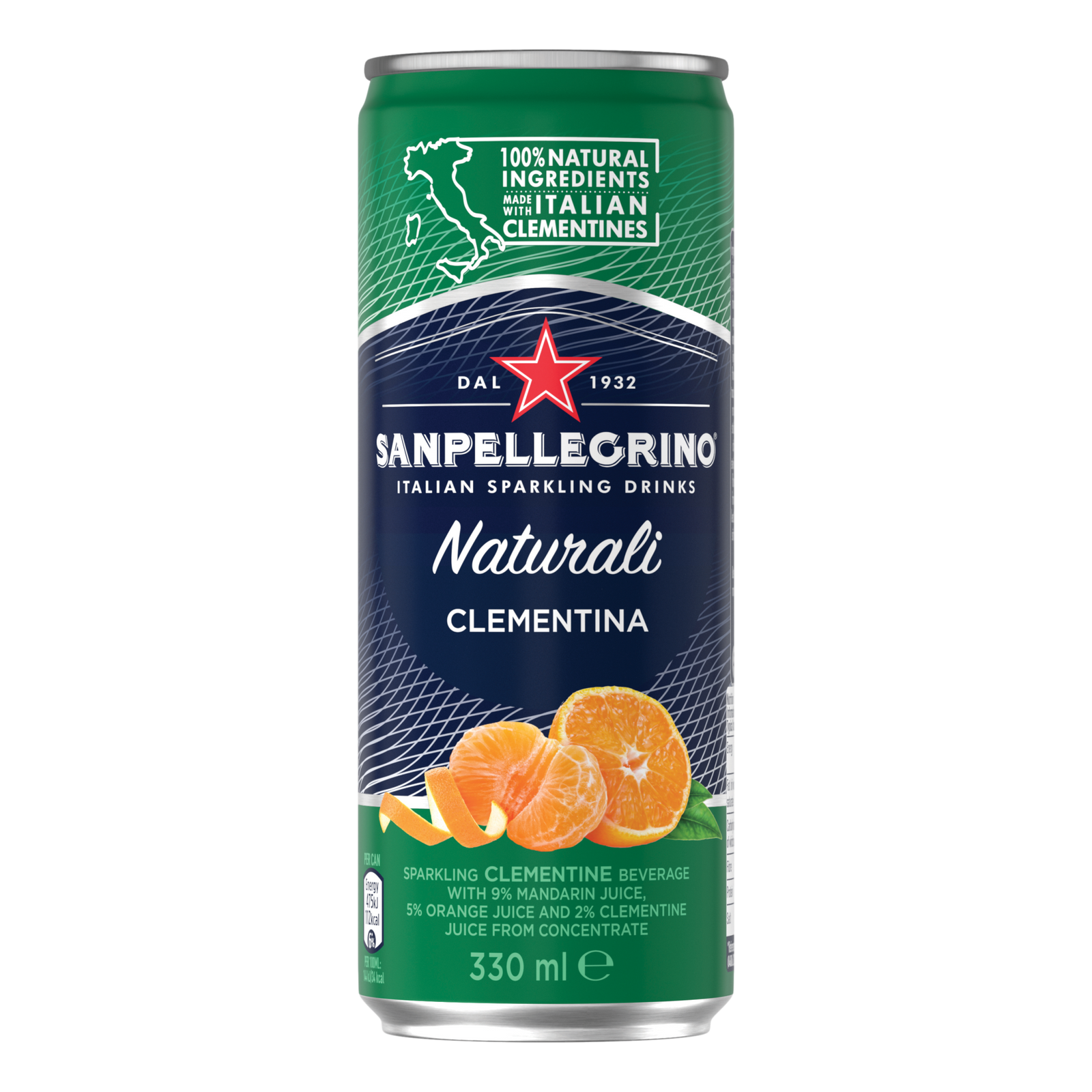 San Pellegrino Naturali Clementina 330ml Can Single