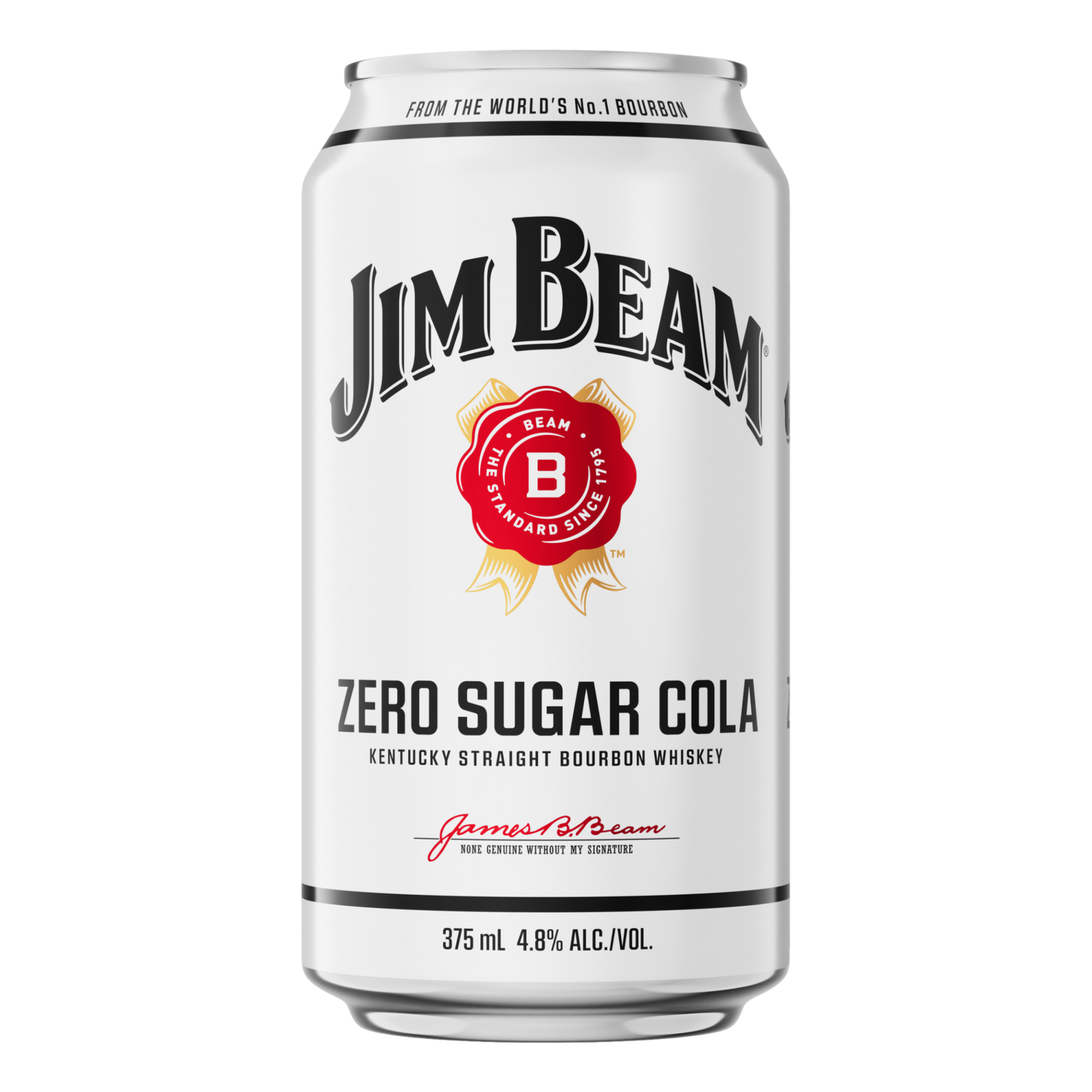 Jim Beam White & Cola Zero Sugar 375ml Can Single