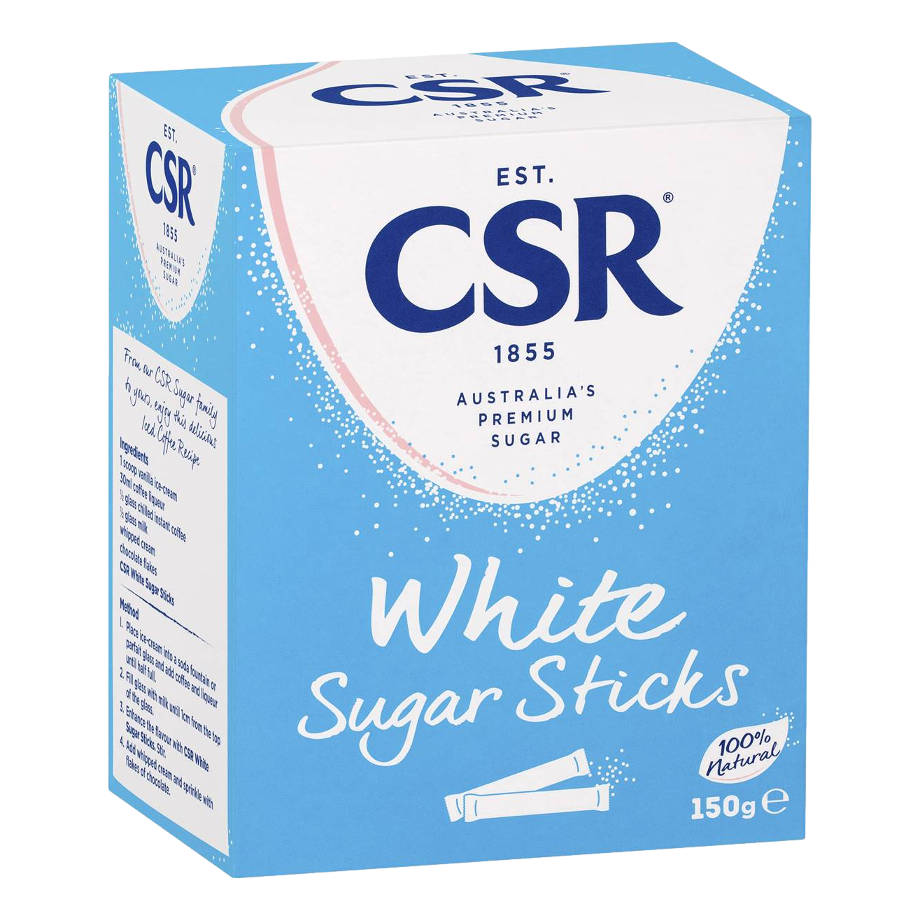 CSR White Sugar Sticks 150g 50 Pack