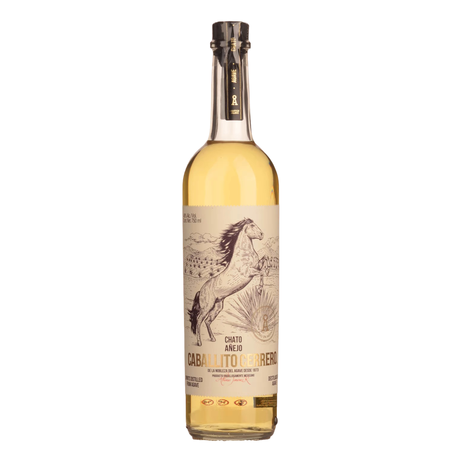 Caballito Cerrero Chato Añejo Agave Spirit 750ml