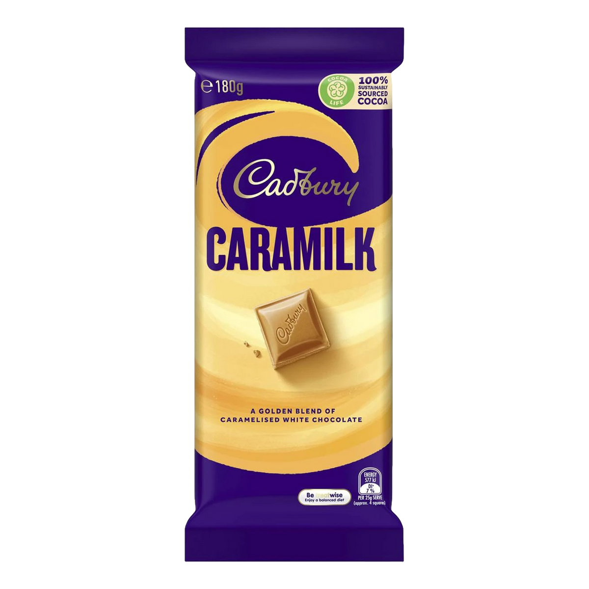 Cadbury Caramilk Chocolate Block 180g