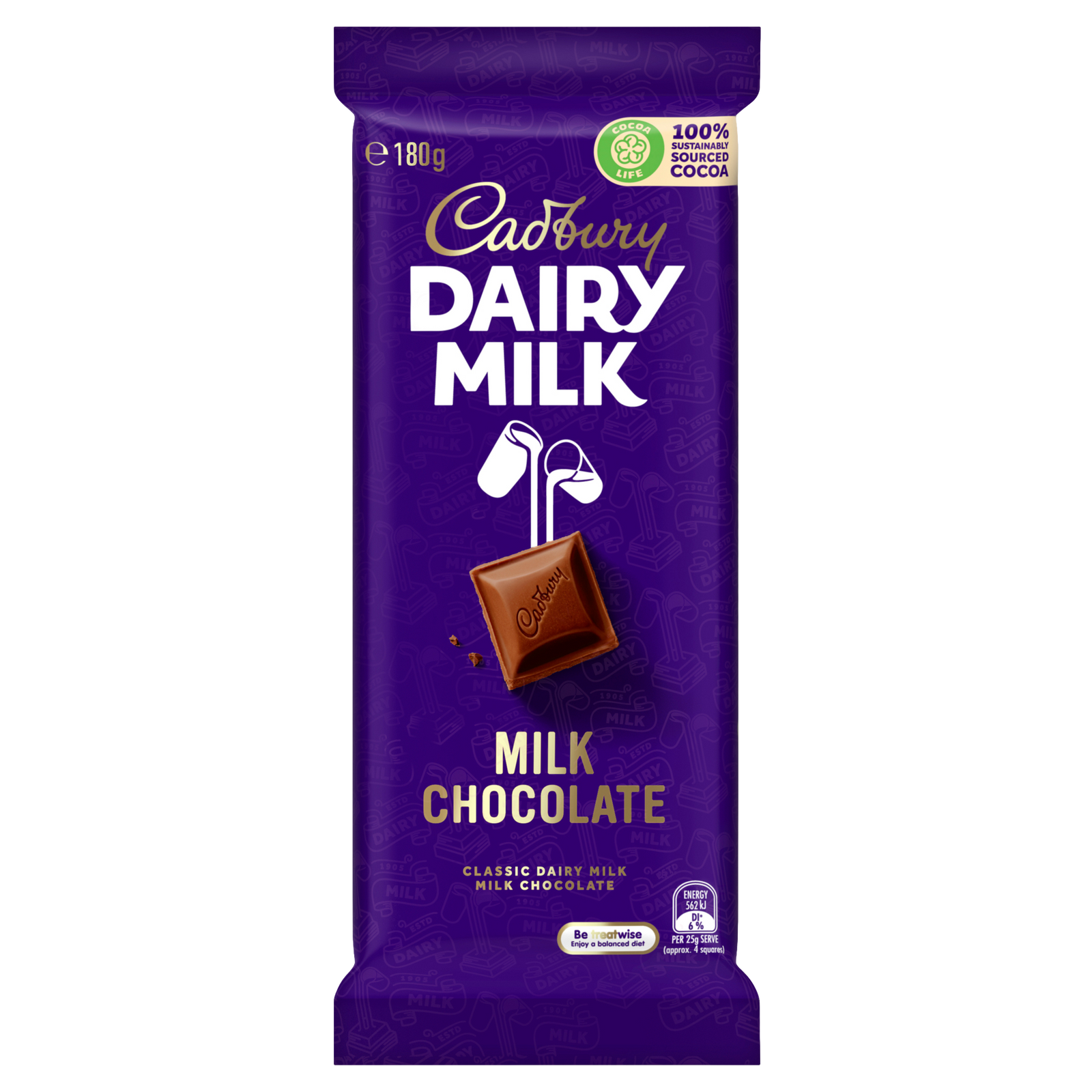 Cadbury DAIRY MILK Chocolate Block 180g