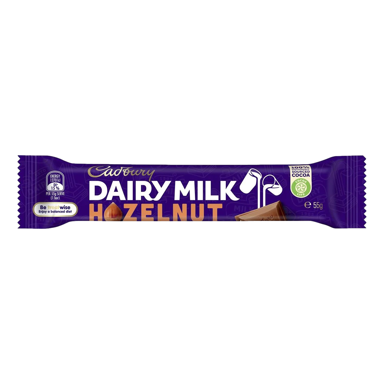 Cadbury Dairy Milk Hazelnut Bar 55g