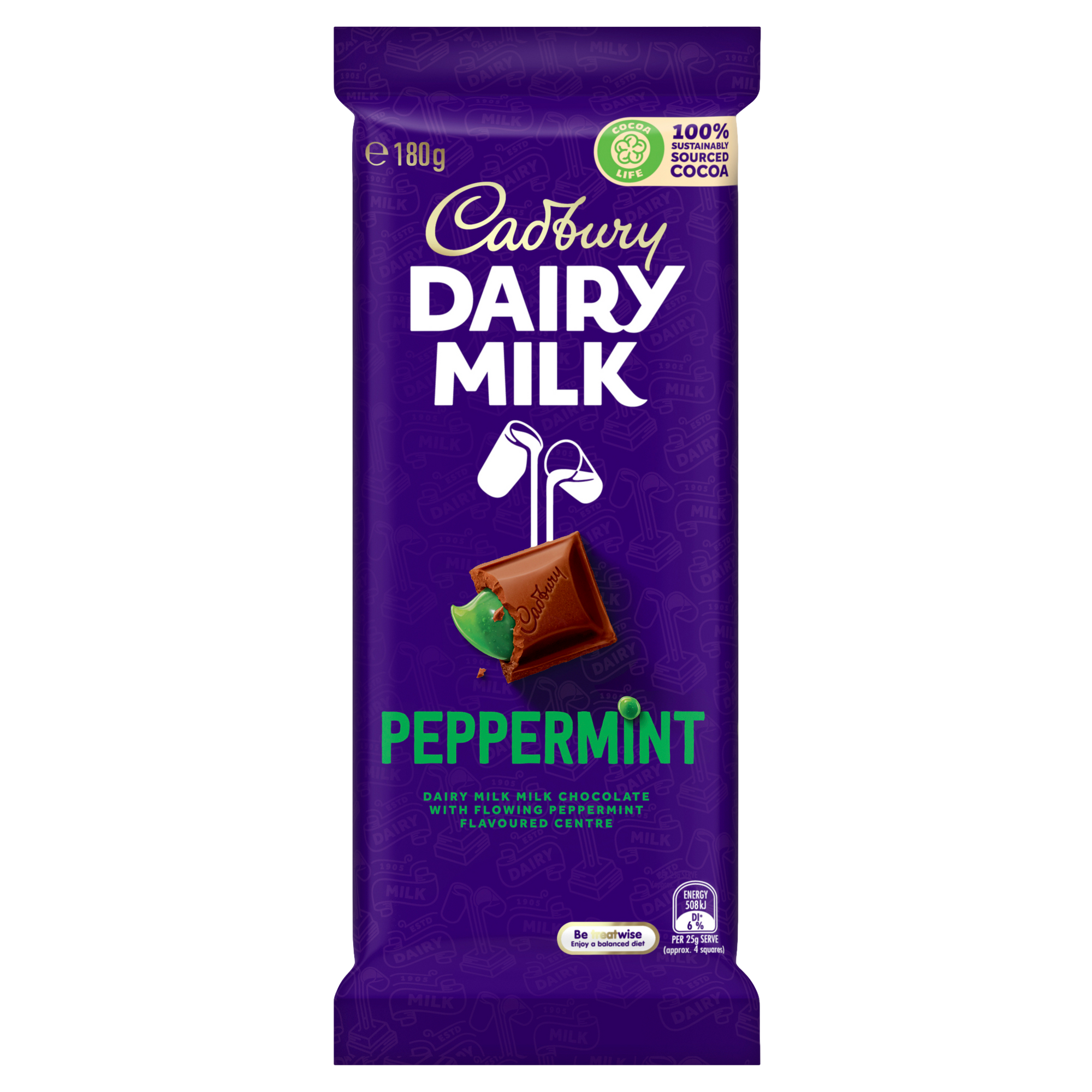 Cadbury Peppermint Chocolate Block 180g