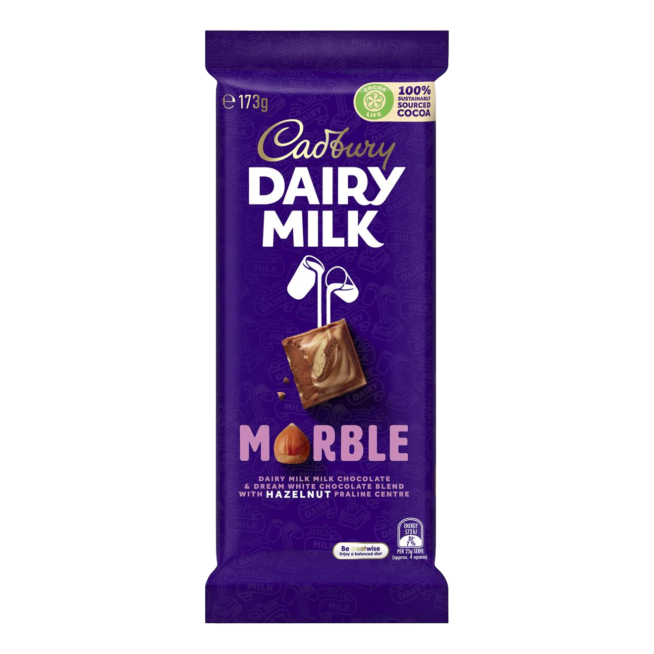 Cadbury Dairy Milk Chocolate Marble Block 173g