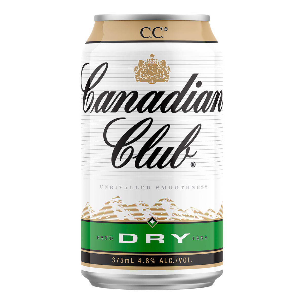 Canadian Club Whisky & Dry 375ml Can Case of 24