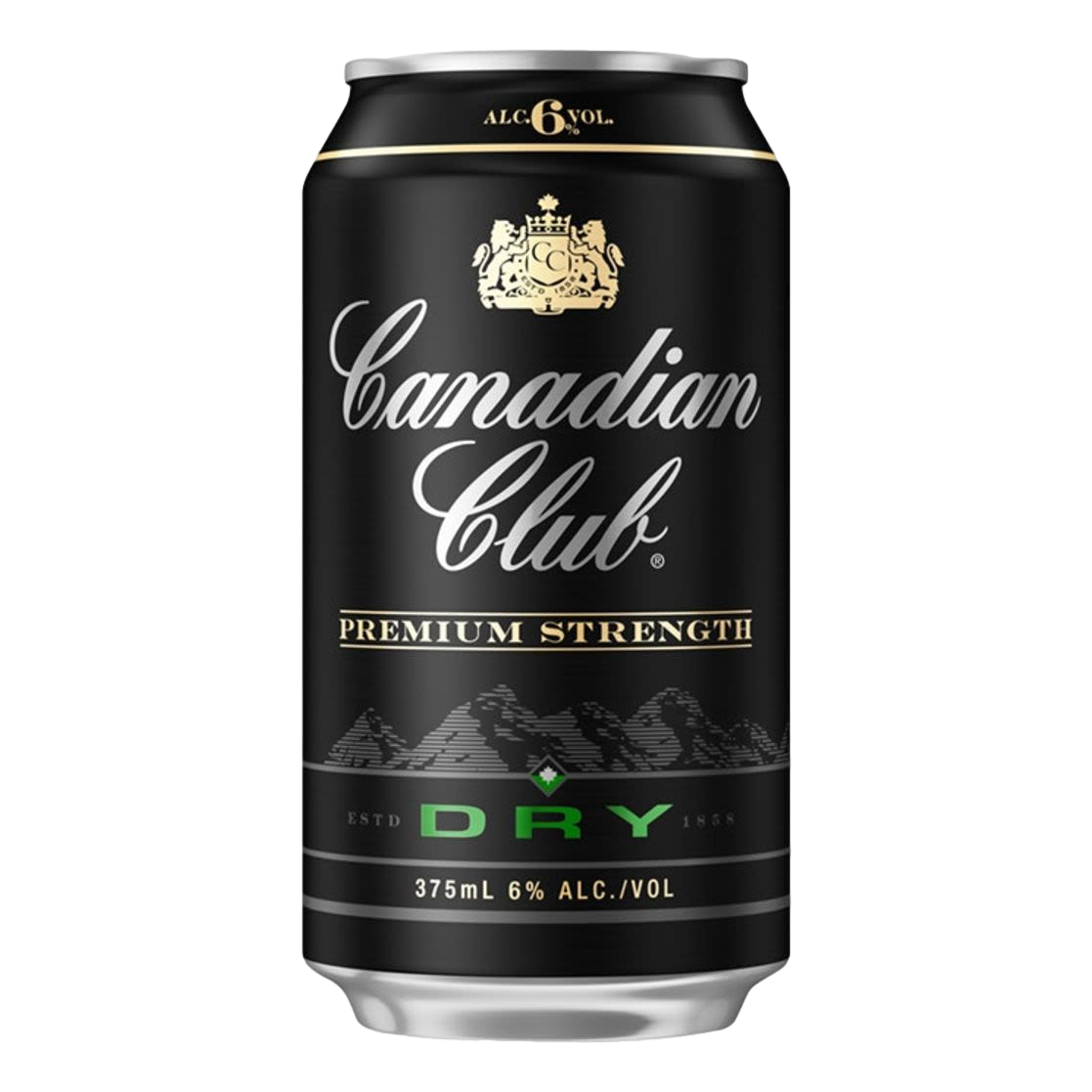 Canadian Club Whisky & Dry PREMIUM 6% 375ml Can Single