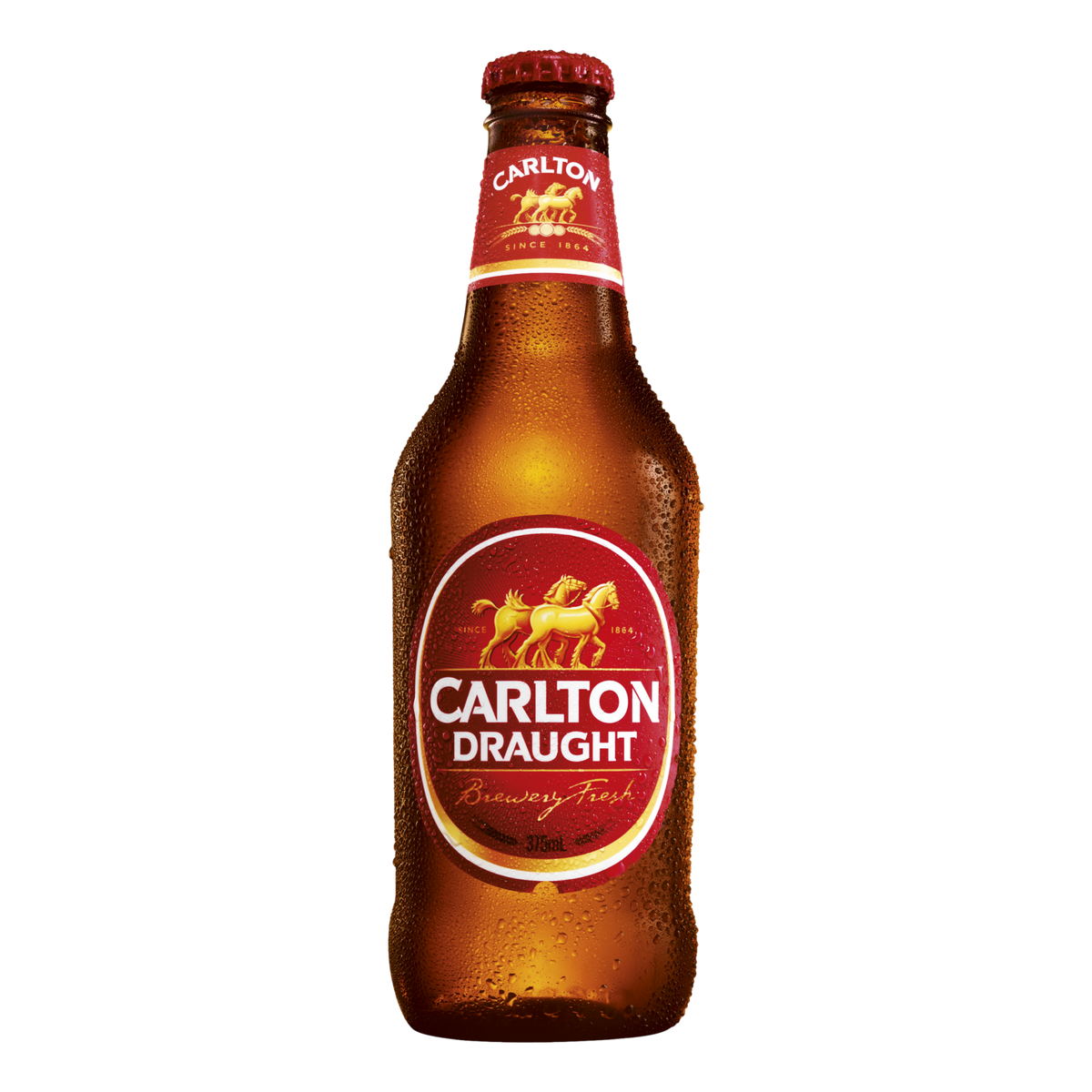 Carlton Draught Lager 375ml Bottle Case of 24