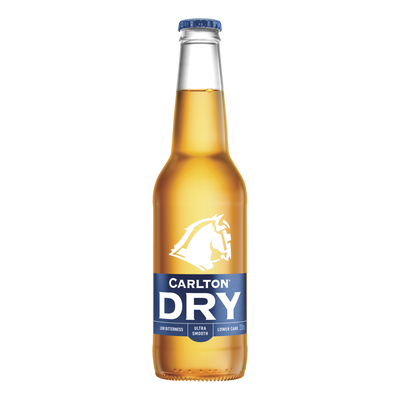 Carlton Dry Low Carb Lager 330ml Bottle 6 Pack