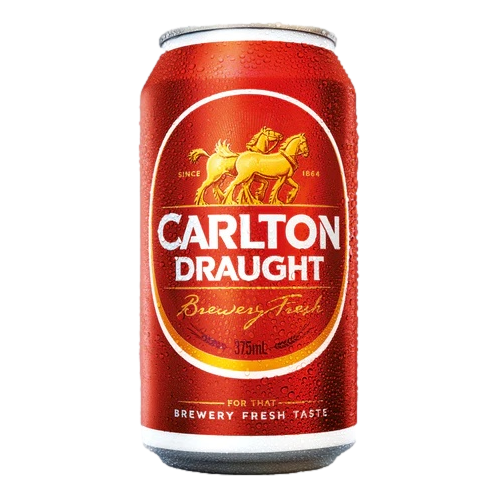 Carlton Draught Lager 375ml Can Single