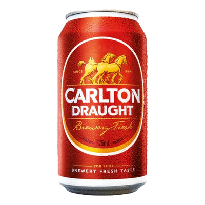 Carlton Draught Lager 375ml Can Case of 24