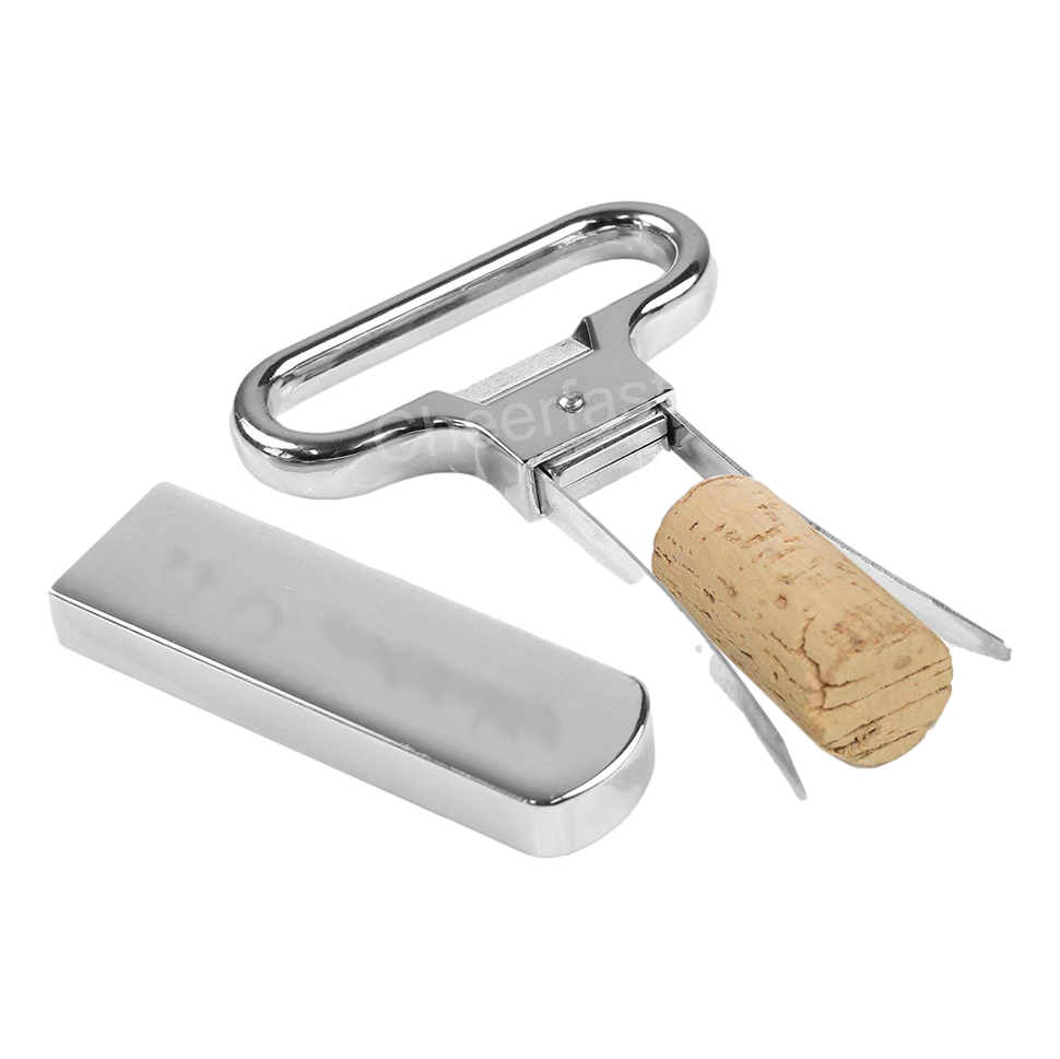 Bottle Extractor, Two Prong Wine Tool, Waiter's Cork Puller, Premium Bottle Extractor, Two Prong Wine Tool, Waiter's Cork Puller, Premium