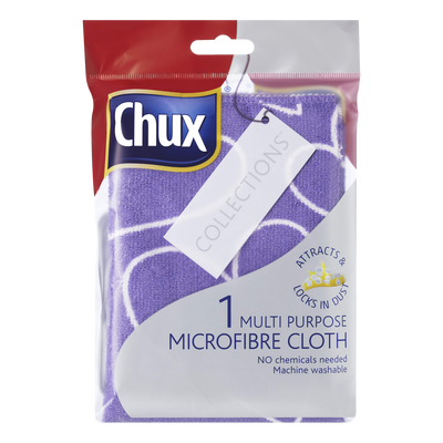 Chux MICROFIBRE Multi-Purpose Cloth Assorted Colours Single