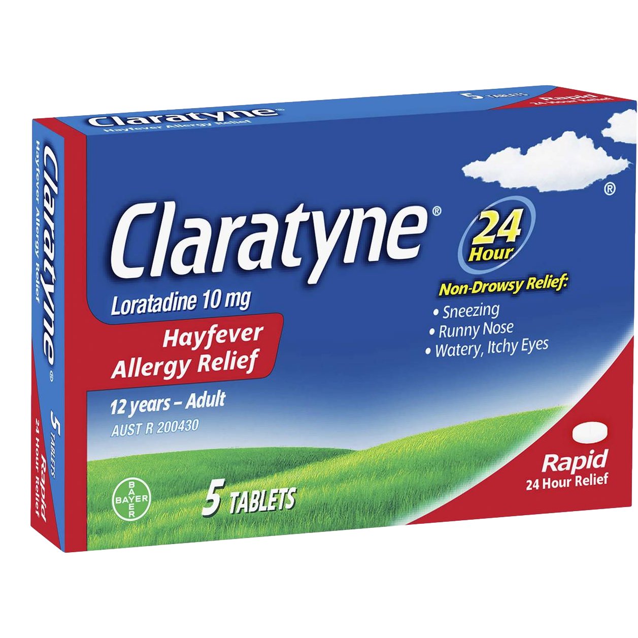 Claratyne Hayfever Allergy 24 Hour Relief Tablets 5 Pack