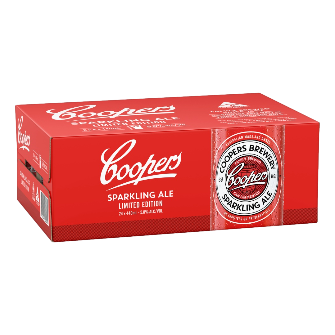 Coopers Sparkling Ale 440ml Can Case of 24