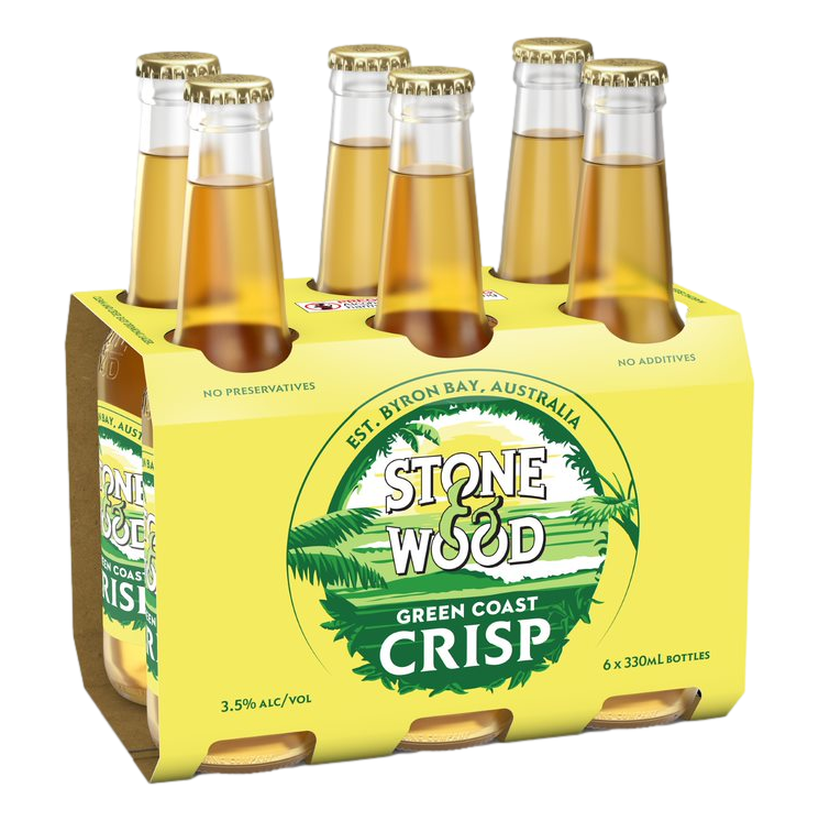 Stone & Wood Green Coast 3.5% Lager 330ml Bottle 6 Pack