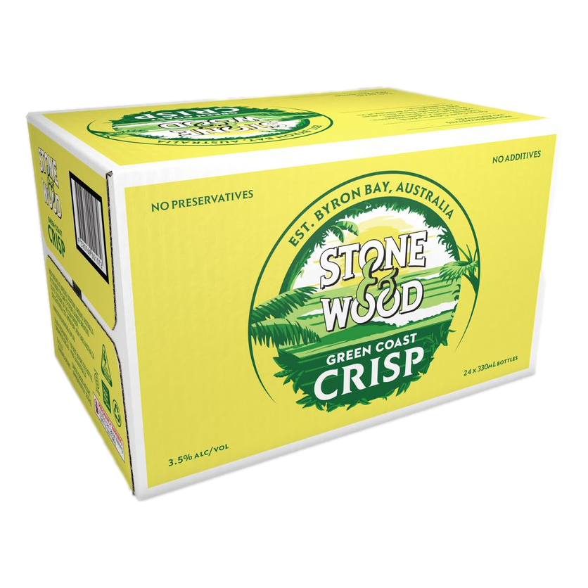 Stone & Wood Green Coast 3.5% Crisp Lager 330ml Bottle Case of 24