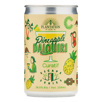 Curatif Plantation Fancy Pineapple Rum Daiquiri 130ml Can 4 Pack