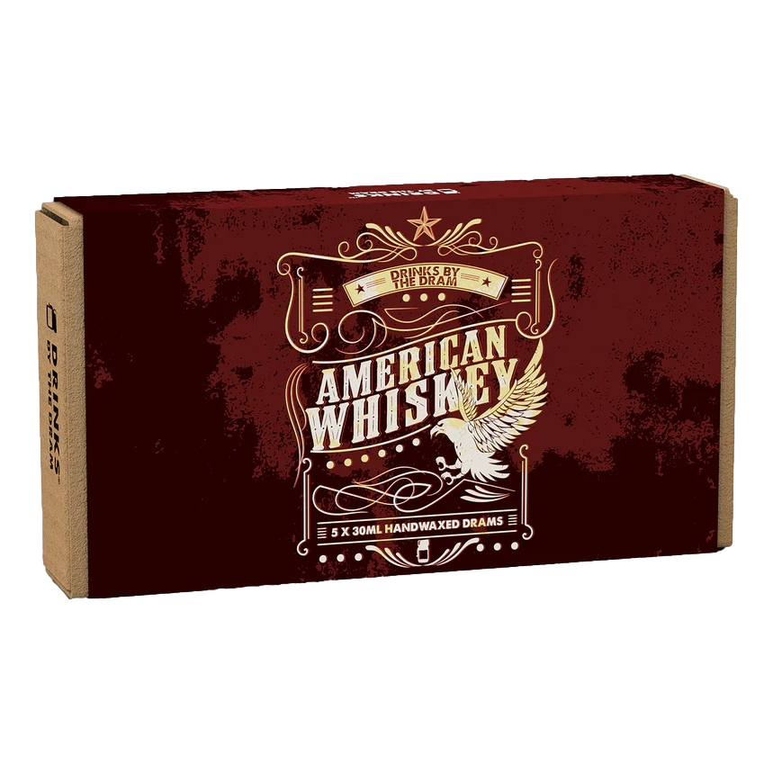 Drinks by the Dram American Whiskey 30ml Tasting Set of 5 GIFT PACK