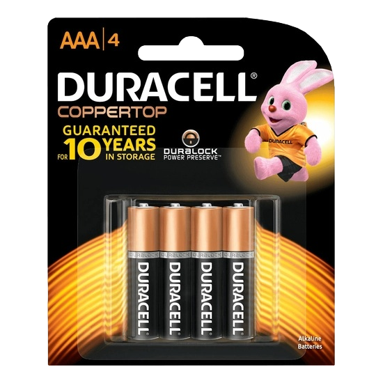 Duracell Battery AAA 4 Pack