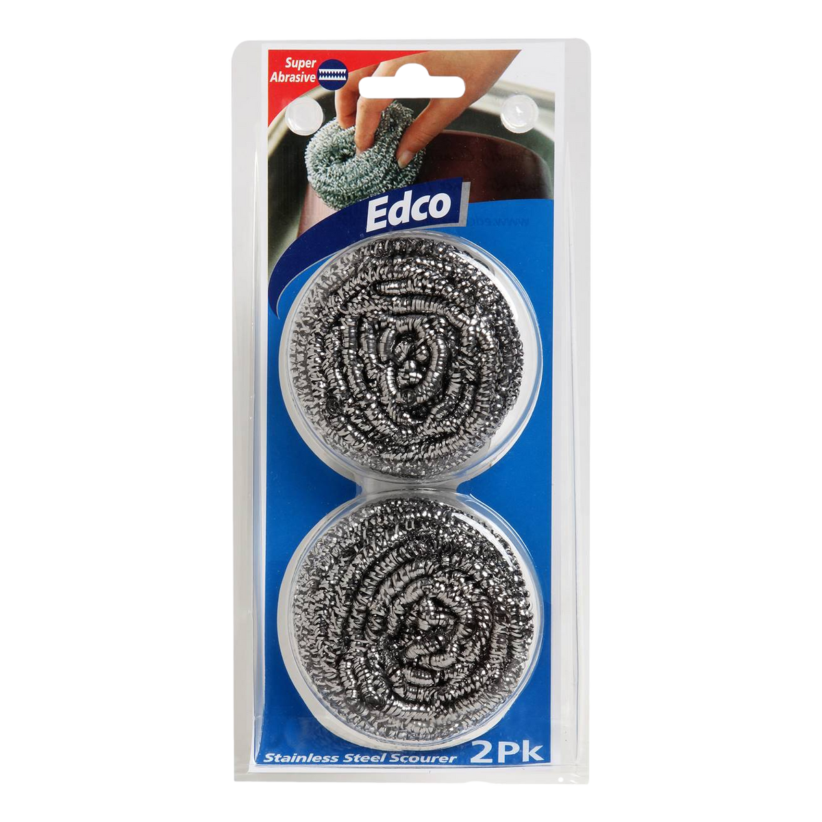 Edco Stainless Steel Scourer 2 Pack