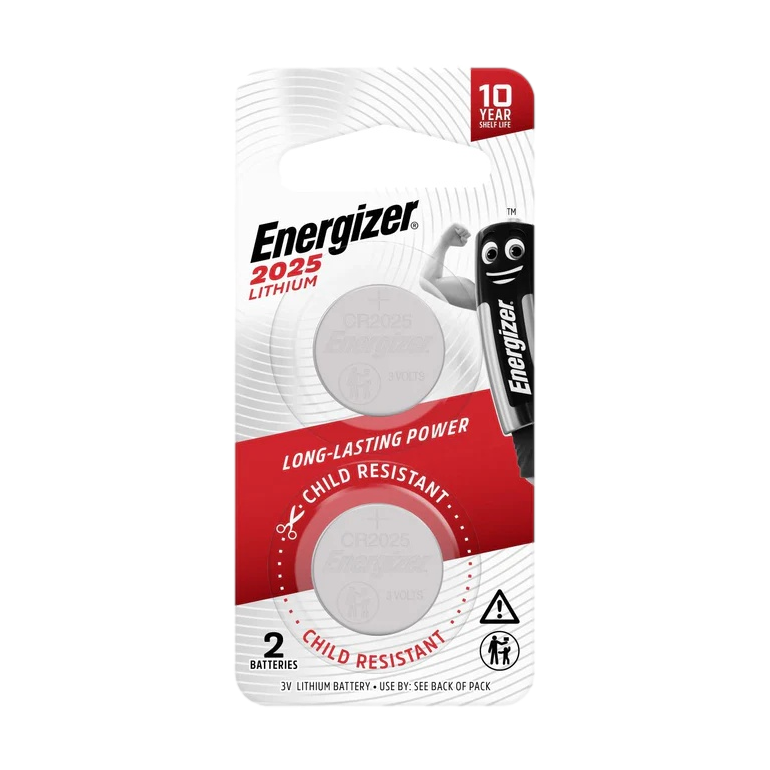 Energizer Battery 2025 3V Lithium 2 Pack