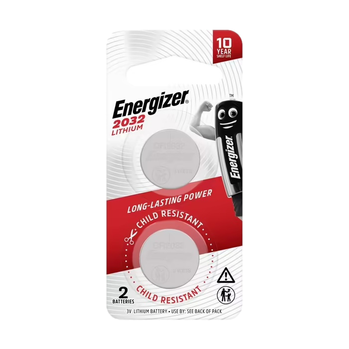 Energizer Battery 2032 3V Lithium 2 Pack