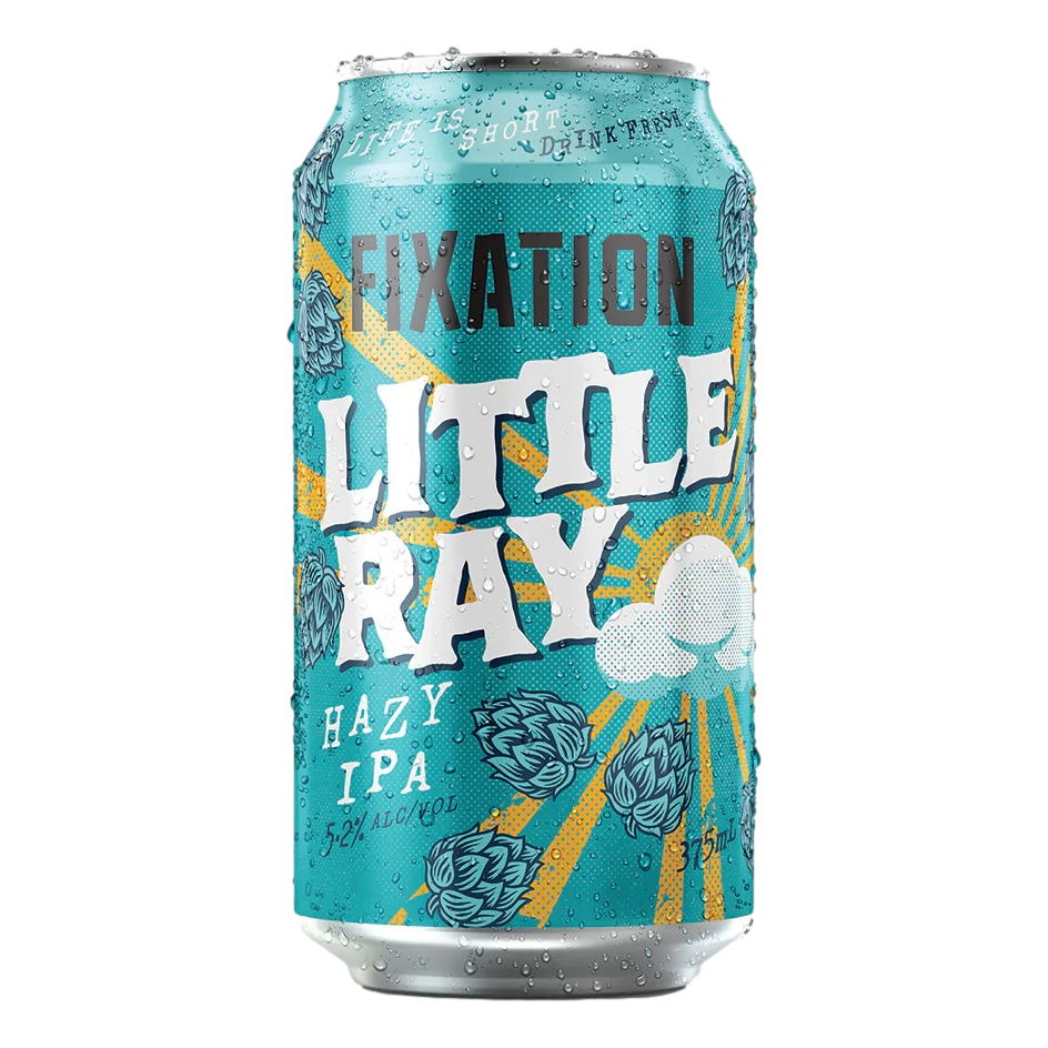 Fixation Little Ray Hazy IPA 375ml Can Case of 16