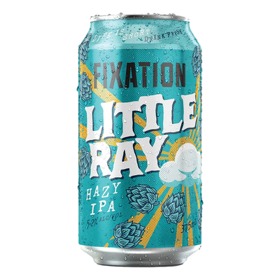 Fixation Little Ray Hazy IPA 375ml Can 4 Pack