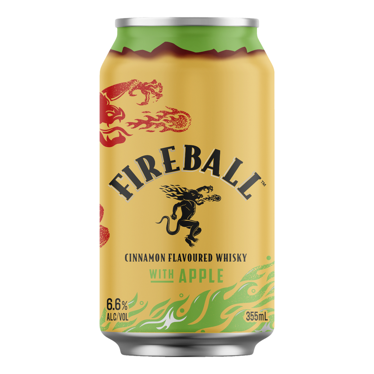 Fireball Cinnamon Whisky & Apple 6.6% 355ml Can 4 Pack