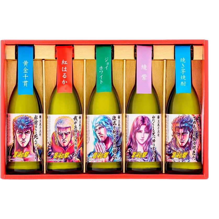 Fist of the North Star Potato Shochu Box Set 270ml Bottle 5 Pack