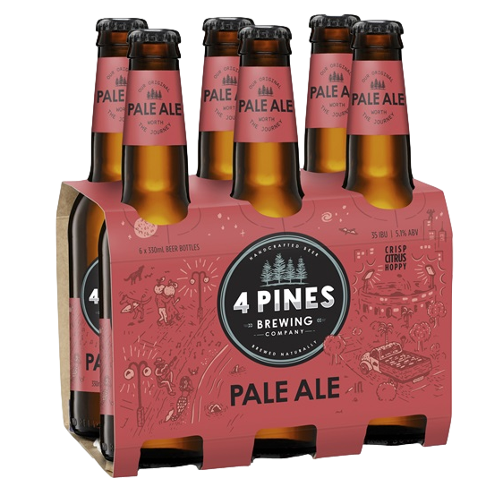 4 Pines Pale Ale 330ml Bottle 6 Pack