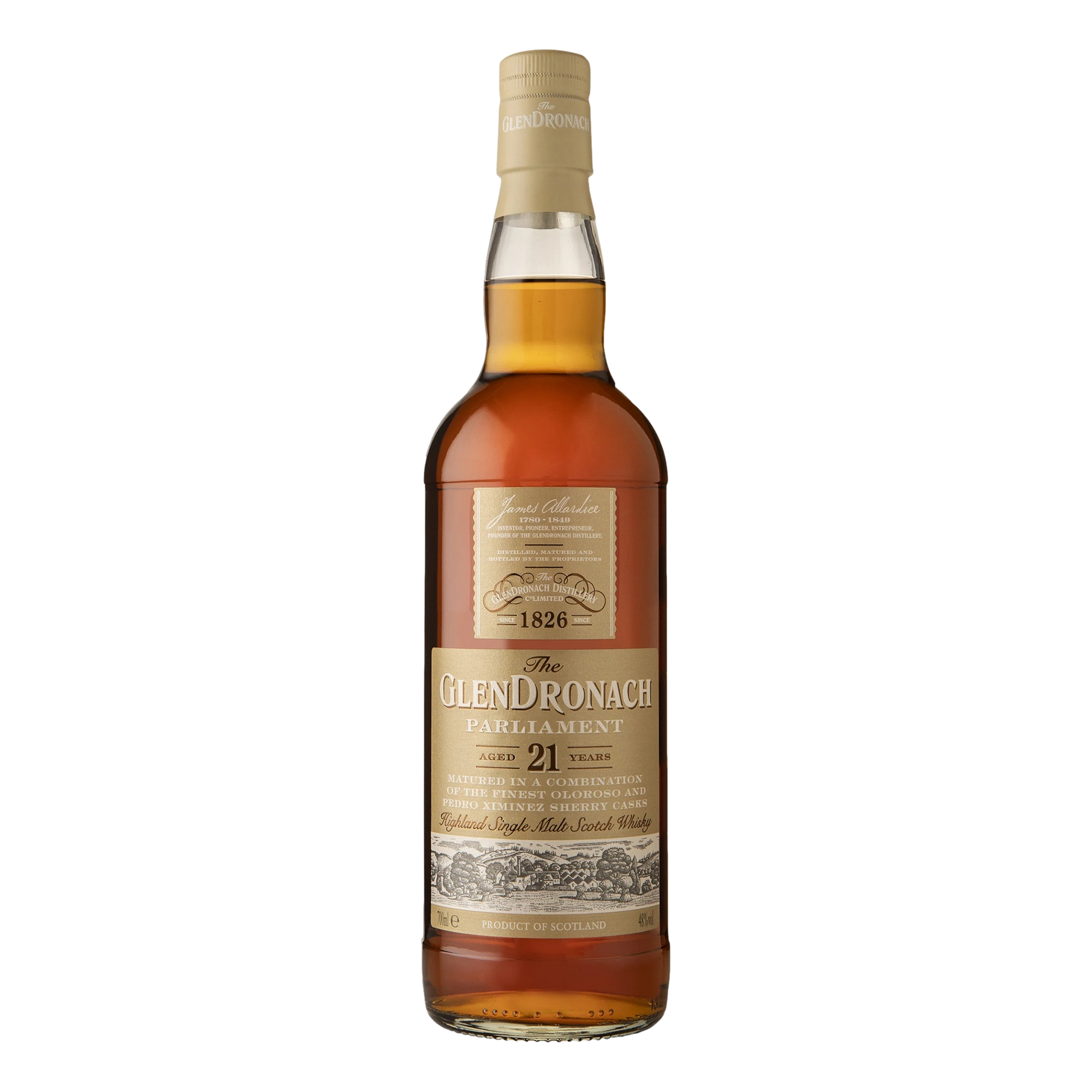 The GlenDronach Single Malt Whisky Parliament 21YO 700ml