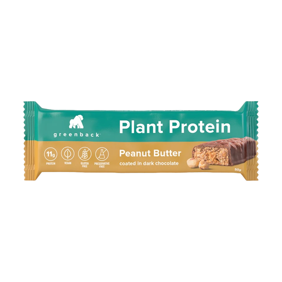 Greenback Peanut Butter Plant Protein Bar 50g