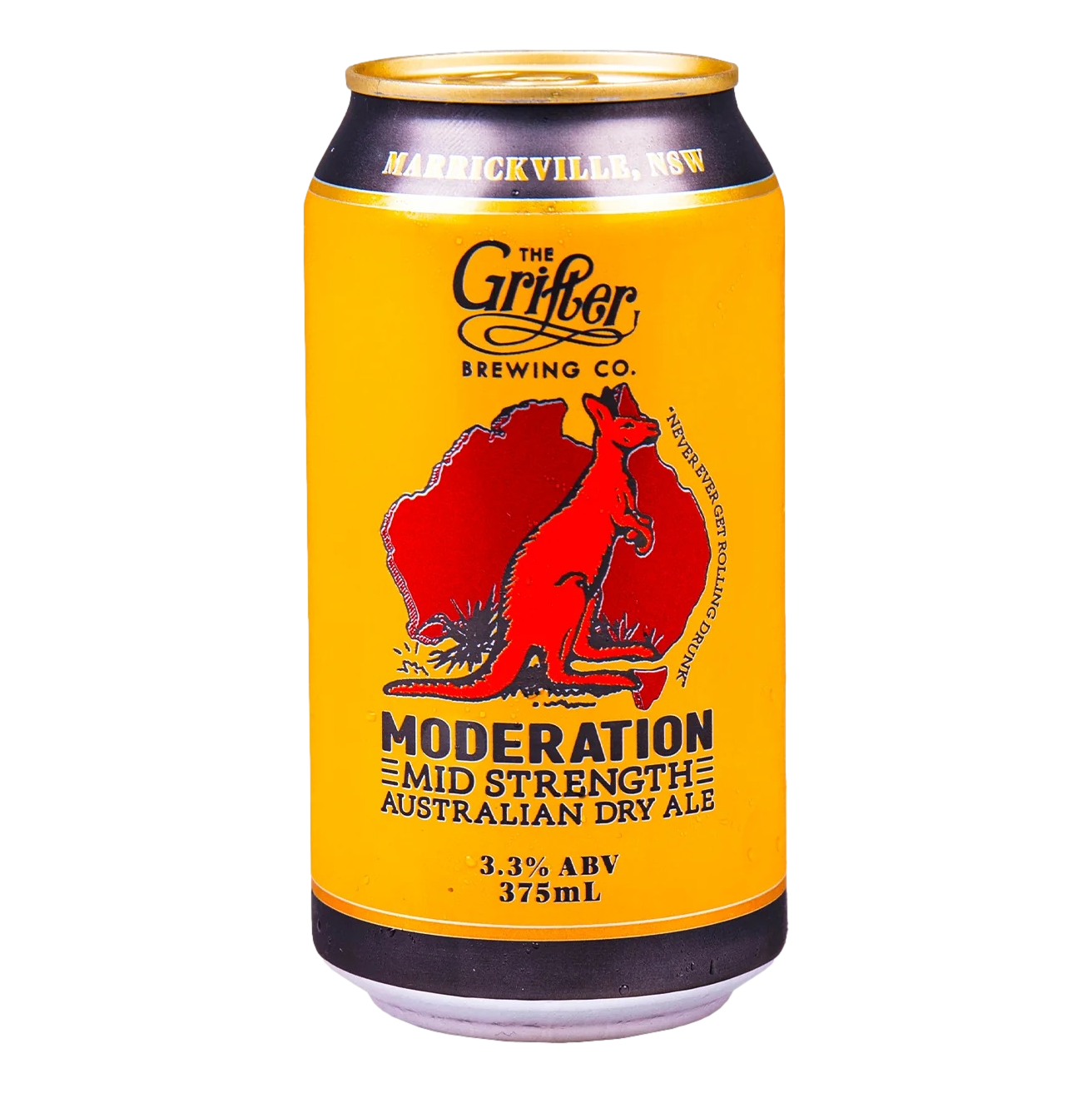 Grifter Moderation Mid Strength Australian Dry Ale 375ml Can Single